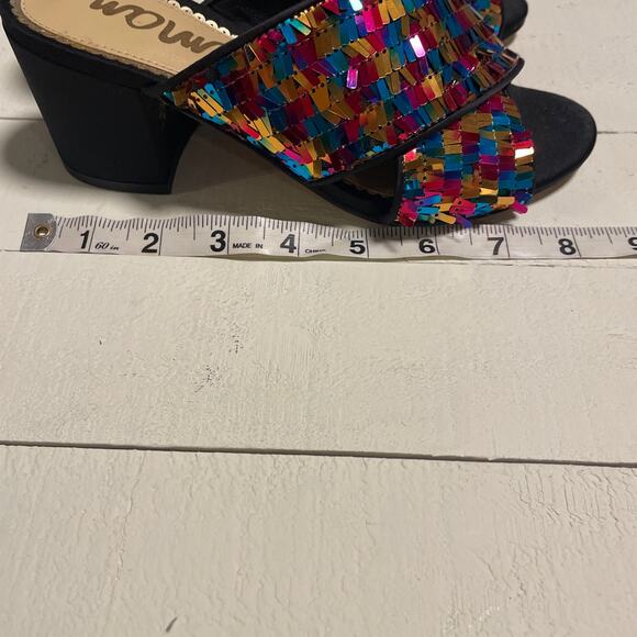 Sam Edelman Stanley Sandals in Piñata Sequin Women’s Size 5 - Picture 11 of 11
